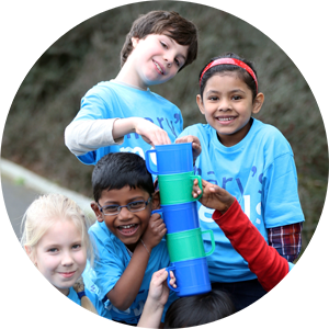 children with mugs